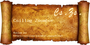 Csillag Zsombor névjegykártya